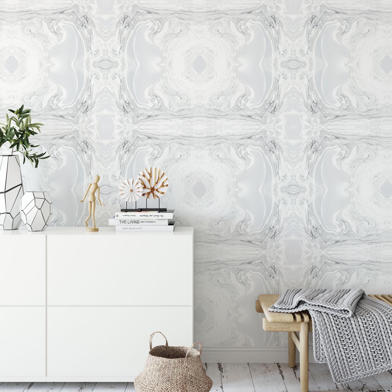 Marbled Paper Cloud | Made-to-Measure Wallpaper - golddev1