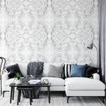 Load image into Gallery viewer, Marbled Paper Grey | Made-to-Measure Wallpaper - golddev1
