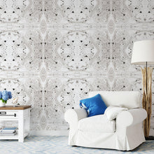 Load image into Gallery viewer, Marbled Paper Soot | Made-to-Measure Wallpaper - golddev1
