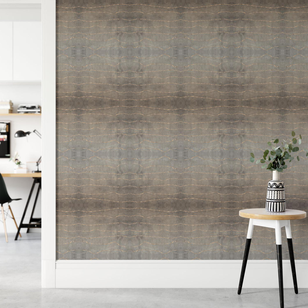 Waves Peat | Made-to-Measure Wallpaper - golddev1