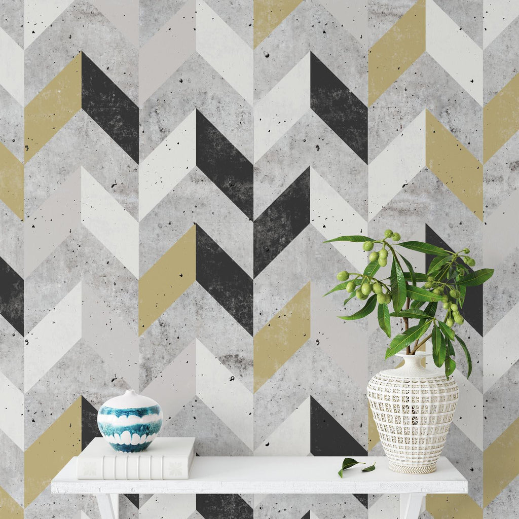 Herringbone | Made-to-Measure Wallpaper - golddev1